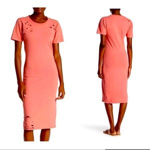 Abound distressed Midi dress orange size XXL